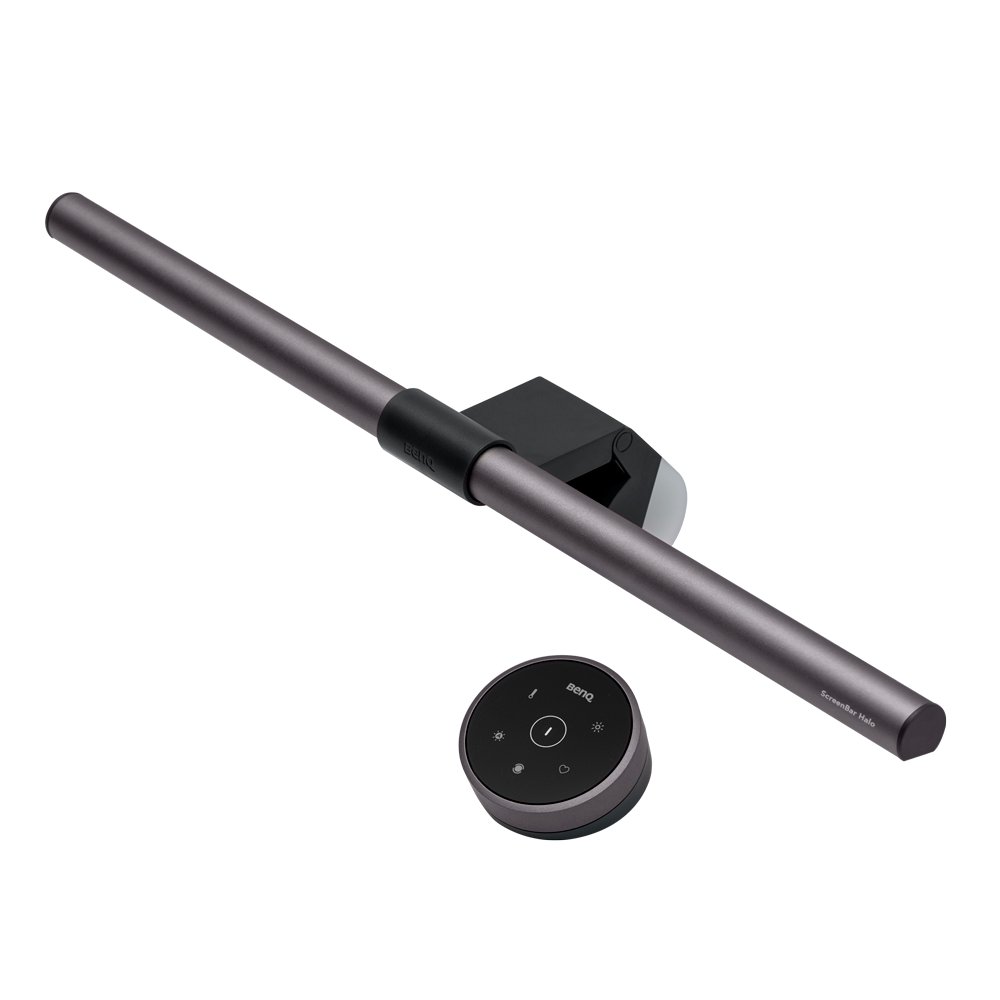 Monitor-mounted desk light